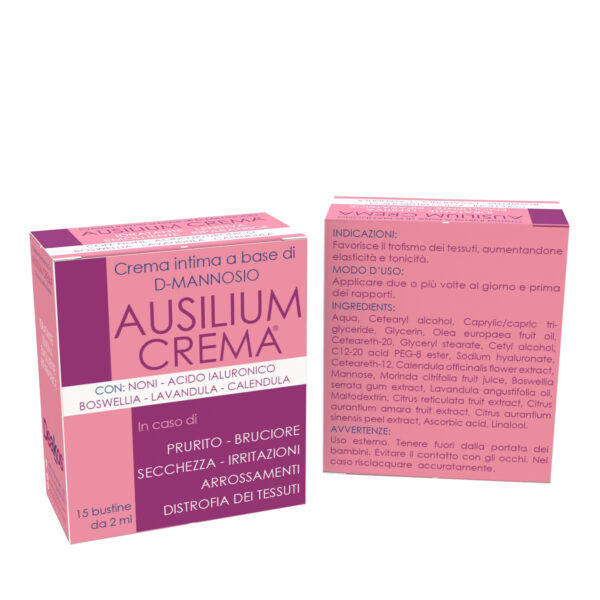 AUSILIUM CREMA BUSTINE D-Mannosio, Morinda citrifolia, Acido ialuronico D-Mannosio, Morinda citrifolia, Acido ialuronico