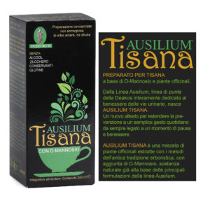 AUSILIUM TISANA Integratore alimentare con D-Mannosio e piante officinali - 250 ml