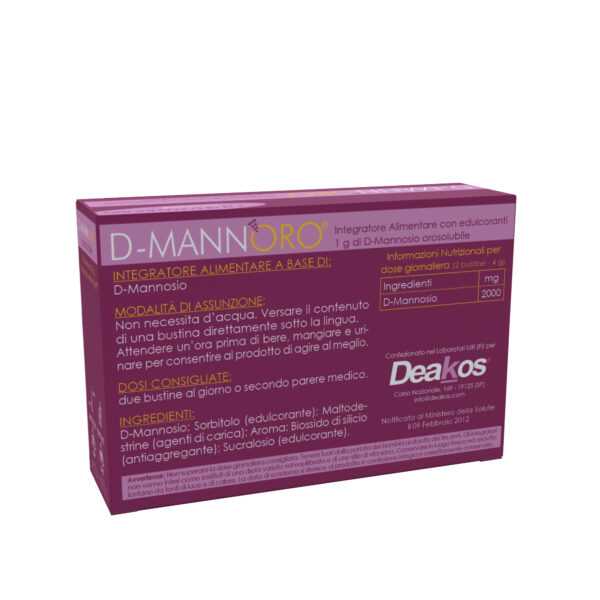 D-MANNORO Integratore alimentare con D-Mannosio orosolubile- 30 bustine