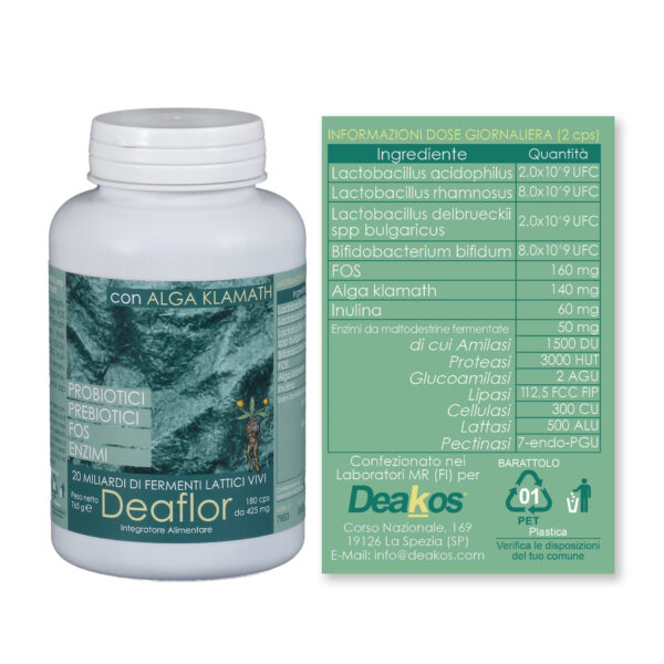 DEAFLOR 60 Integratore alimentare con probiotici - 60 capsule