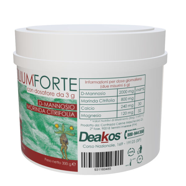 AUSILIUM FORTE 300 G - SENZA AROMA Integratore alimentare con D-Mannosio - 100 dosi