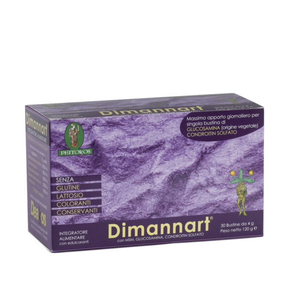DIMANNART Integratore alimentare con Metil-Sulfonil-Metano (MSM) - 30 bustine